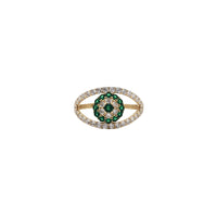 Cubic Zirconia Evil Eye Ring (14K)