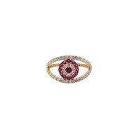 Cubic Zirconia Evil Eye Ring (14K)