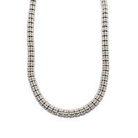 Diamond Cut Ice Link Chain (Silver)