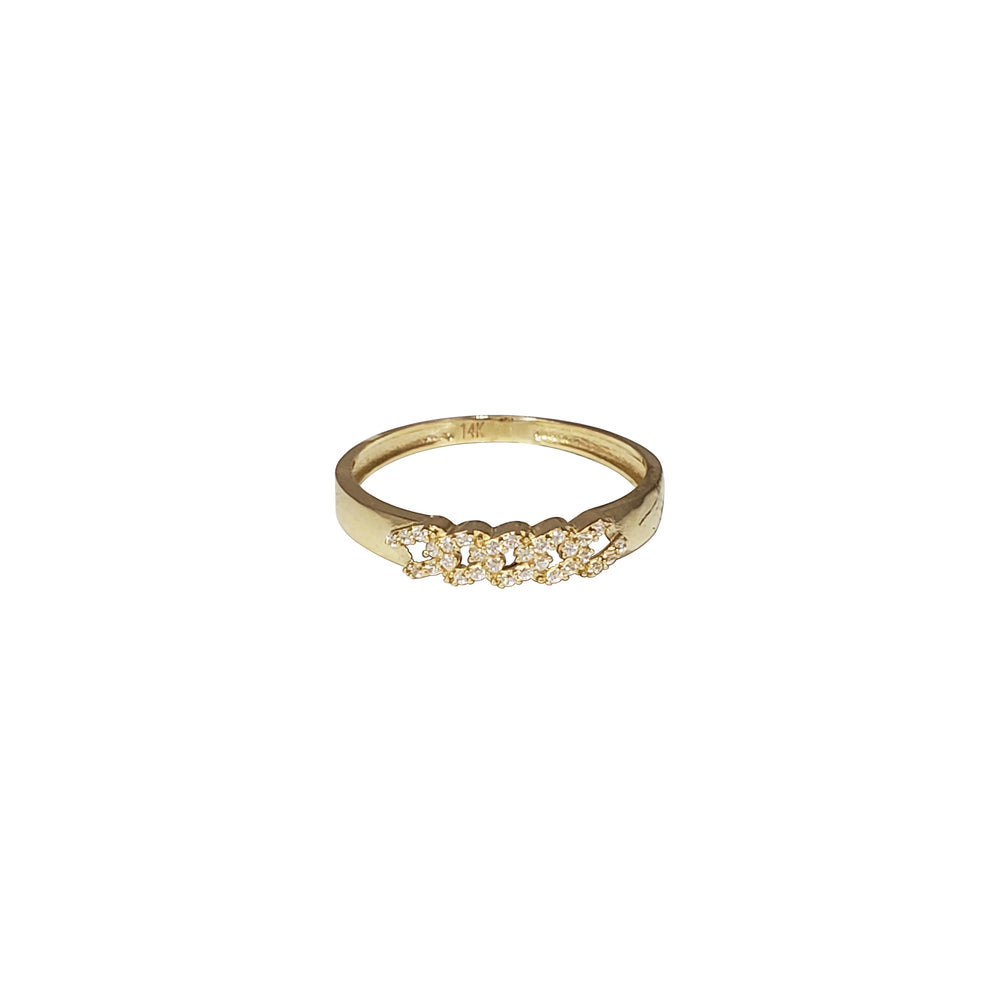 CZ CUBAN RING