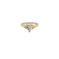 Baby CZ Heart Ring (14K)