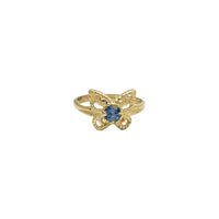 Baby CZ Butterfly Ring (14k)