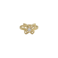Baby CZ Butterfly Ring (14k)