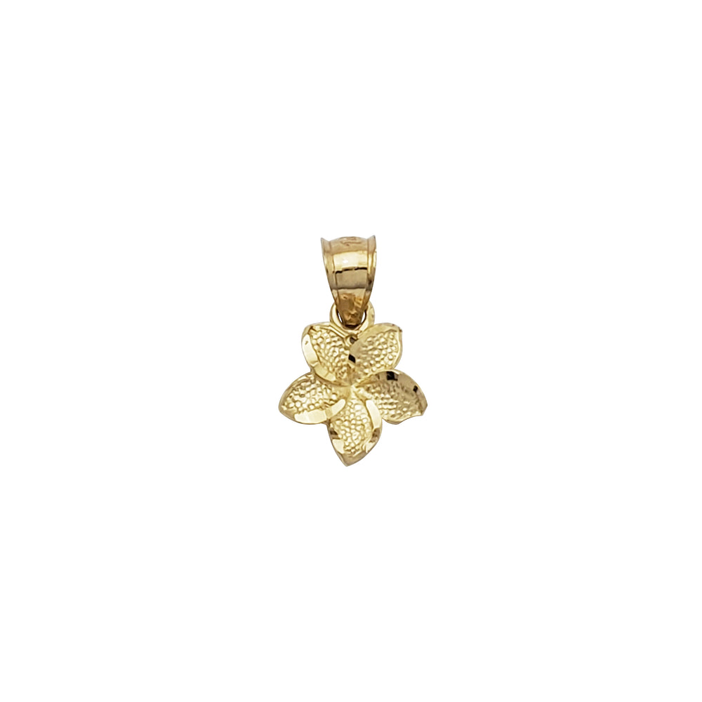 Mini Plumeria Flower Pendant (14K)