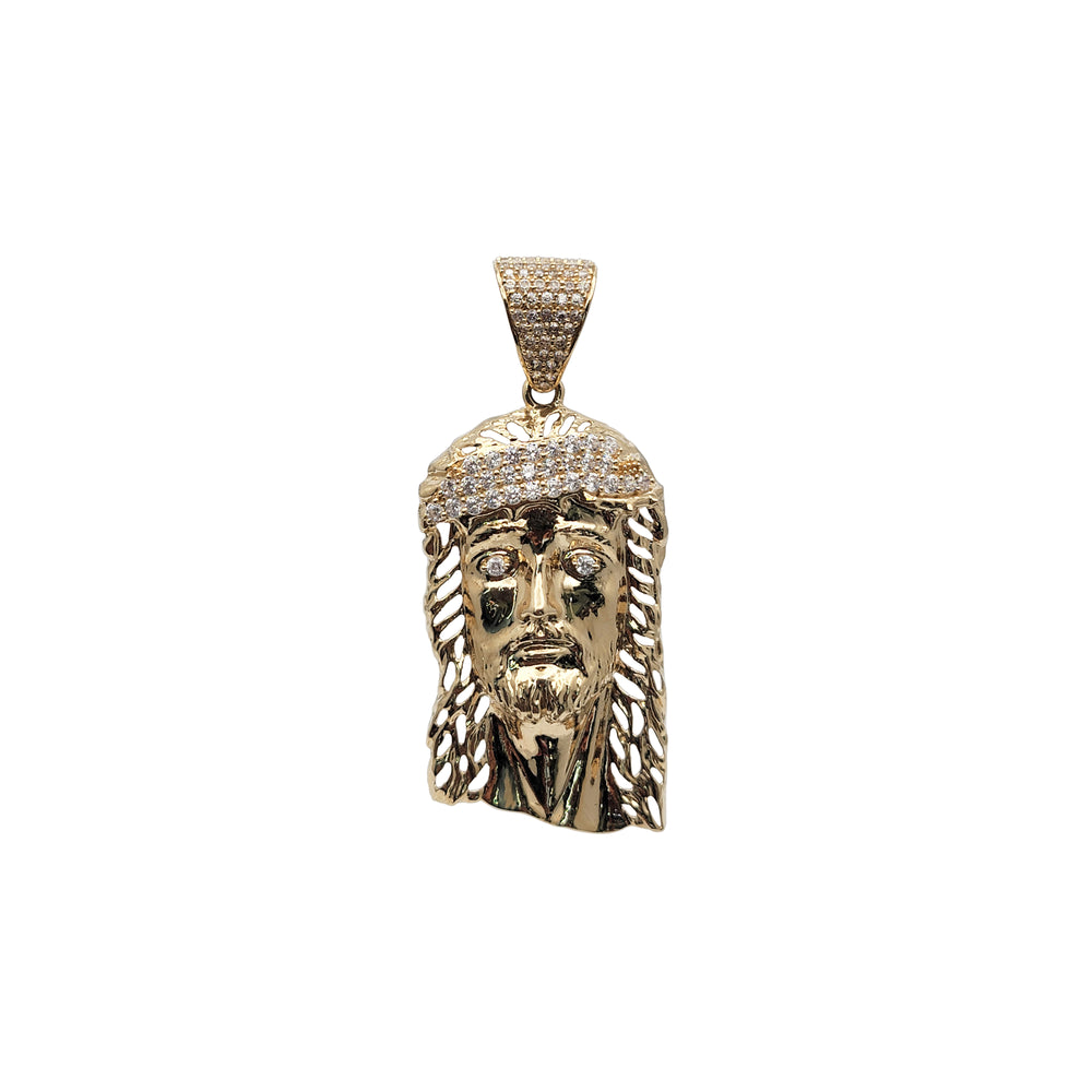 Jesus Head Pendant (14K)