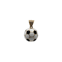 Soccer Ball Enamel Pendant (14K)