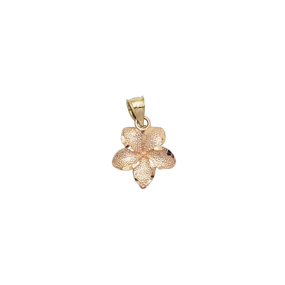 Plumeria Flower Pendant (14K)
