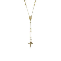 Discos-Cuts Beads Rosary Necklace (14K)