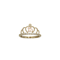 Zirconia 15 Years Birthday Crown Ring (14K)