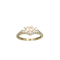 Zirconia 15 Years Birthday Ring (14K)