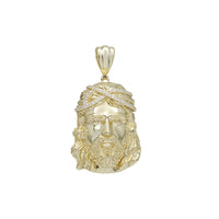 Iced-Out Jesus Head (Yellow Silver)
