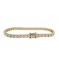Yellow Gold VS Diamond Tennis Bracelet (14K)