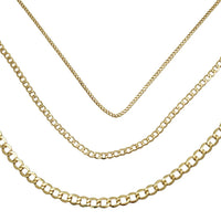 [Hollow] Italian Cuban/Open Curb Chain (10K)