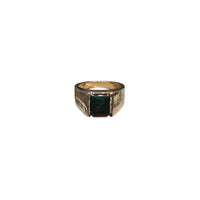 Blood Stone Men's Ring (14K)