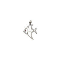 Zirconia Fish Pendant (Silver)