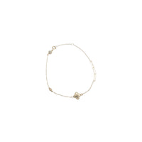Zirconia Flower Fancy Bracelet (14K)