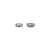 Diamond-Cut "X" Design Ring (14K)