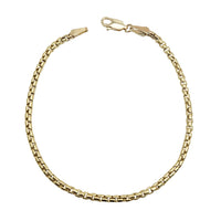 Yellow Gold Round Box Bracelet (14K)