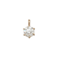 Round Solitaire Lab Grown Diamond Pendant (14K)