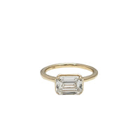 Horizontal Cushion Cut 2.05ctw Lab Grown Diamond Solitaire Engagement Ring (14K)