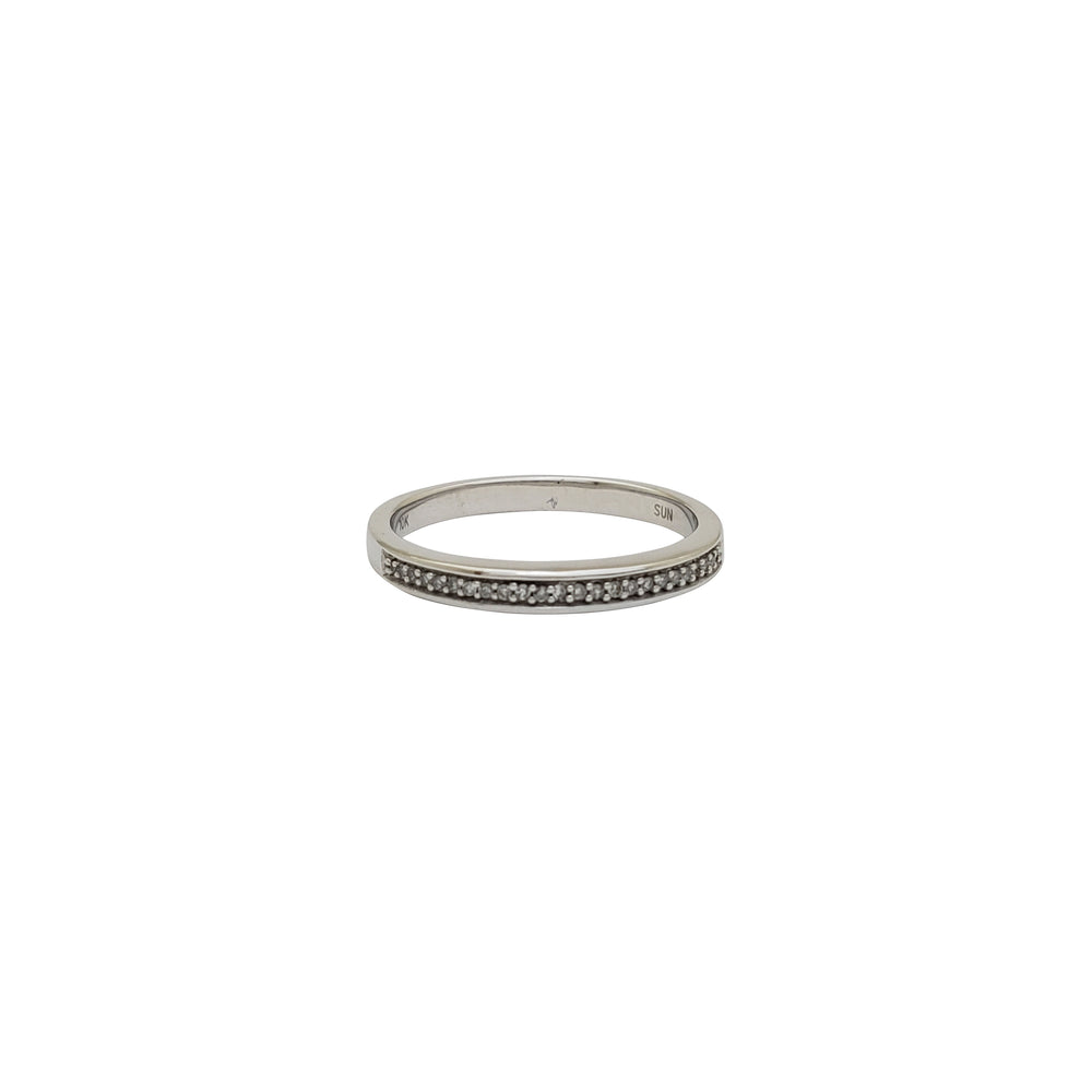 One-Row Diamond Channel Setting Ring (10K)