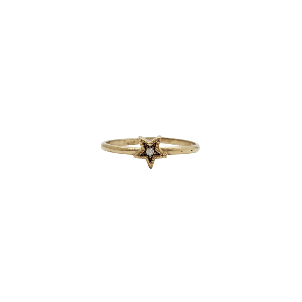 Star Zirconia Ring (14K)