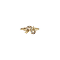 Zirconia Snake Ring (14K)