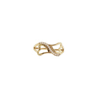 Zirconia Double Heart Infinity Ring (14K)