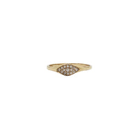 Marquise Pave Zirconia Ring (14K)