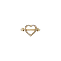 Cupid's Arrow Heart Zirconia Ring (14K)