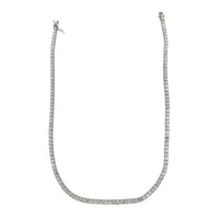 Lab Diamond Tennis Necklace (14K)