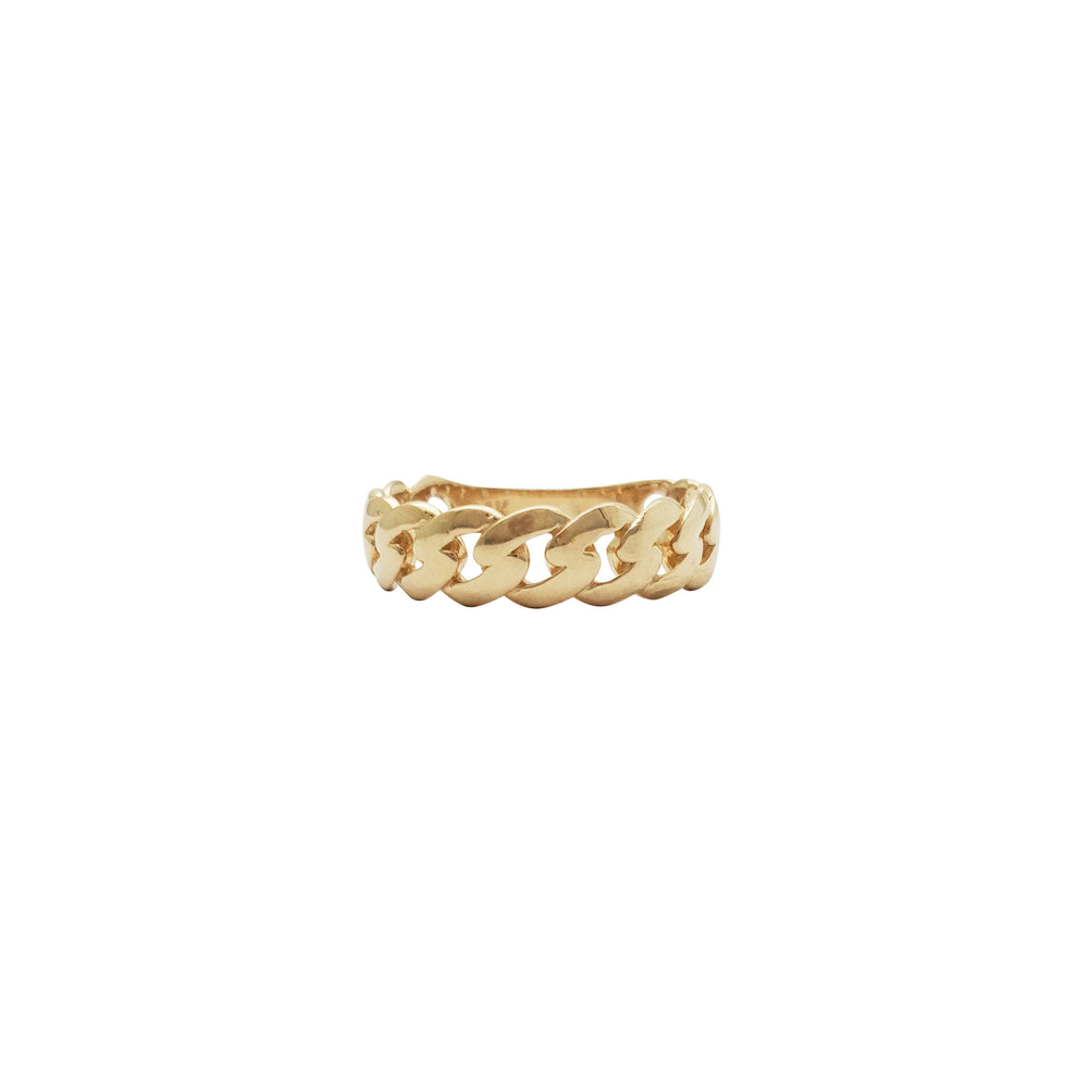 Plain Cuban Ring (14K)