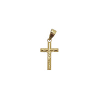 Diamond-Cut Crucifix Pendant (14K)