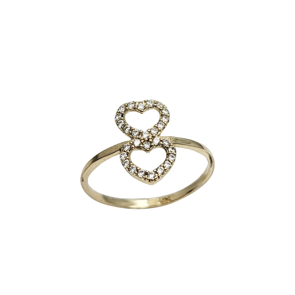 Zirconia Zoben Zuciya Biyu (14K)