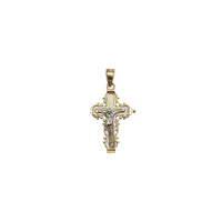 Diamond-Cut Jesus Filigree Crucifix Pendant (14K)
