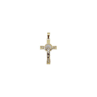 Diamond-Cut Jesus Crucifix Pendant (14K)
