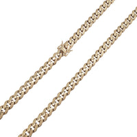 Semi Hollow Miami Cuban Link Chain (14K)