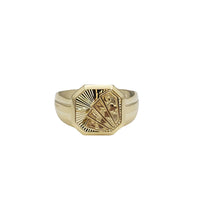 Diamond Cut Playing Card Ring (14K)