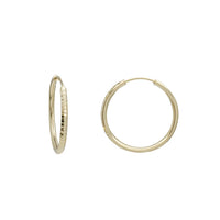 Diamond Cut Slim in Hoop Earrings (14K)