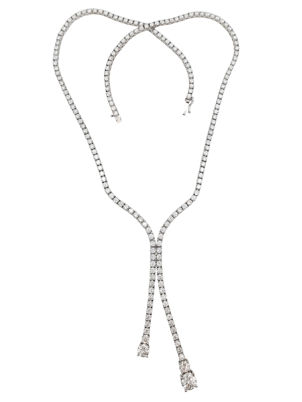 Wuya mai wuyan hannu na Diamond Tennis Eternity (14K)