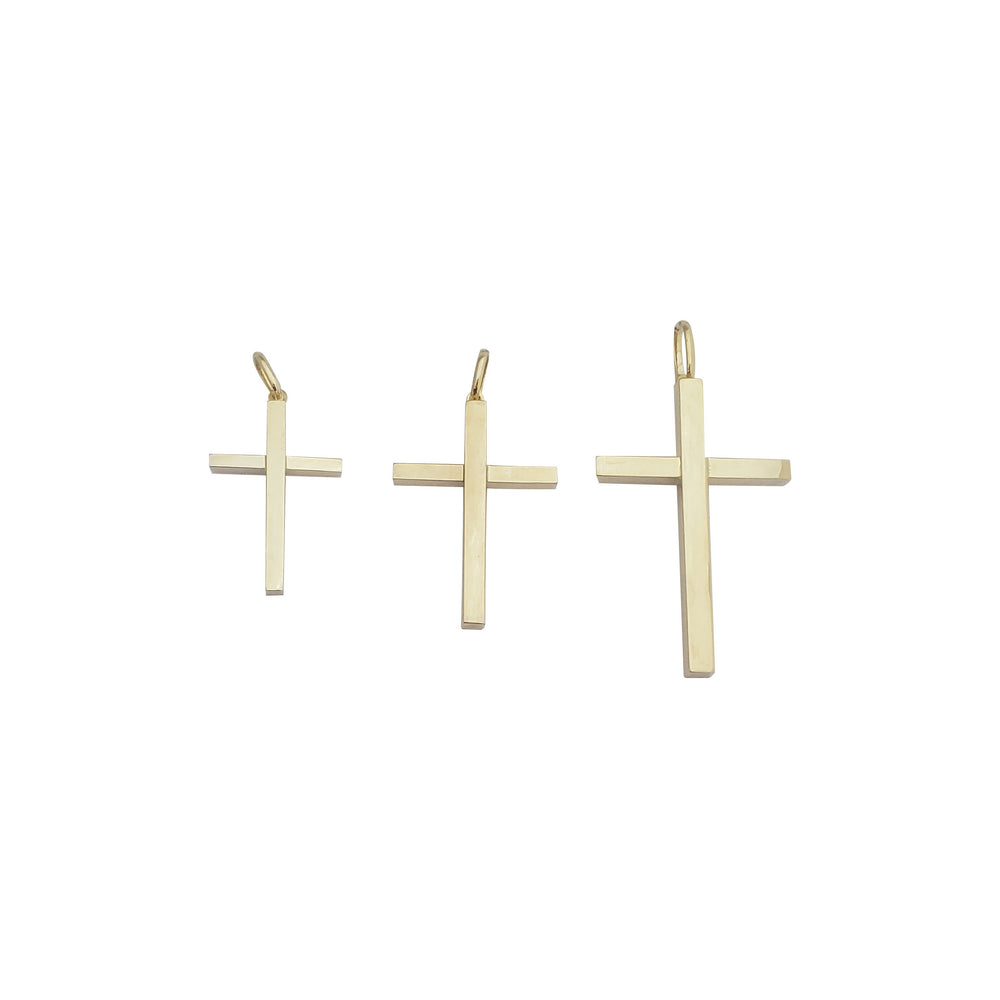 Plain Cross Pendant (14K)