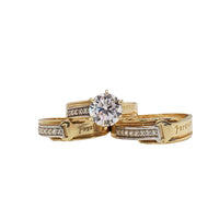 Zirconia 3-Pieces Set "Forever" Wedding/Engagement Ring (14K)