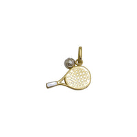 Tennis Racket Pendant (14K)