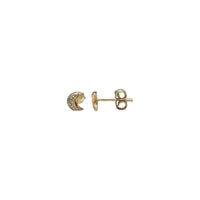 Moon Stud Earrings (14K)