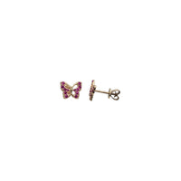 Butterfly ZC Stud Earrings (14K)
