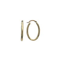 Oval Huggie Earrings (14K)