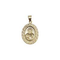 Oval Sacred Heart Of Jesus Pendant (14K)
