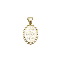 Oval Virgin Mary Pendant (14K)