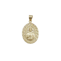 Oval Sacred Heart Of Jesus Pendant (14K)