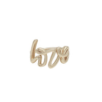 Love Script Letter Ring (14K)